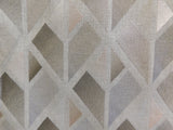 Embroidered Geometric Faux Linen