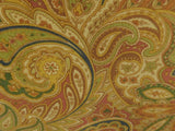 Rust Paisley Velvet