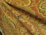 Rust Paisley Velvet