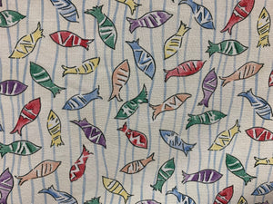 Fish print cotton fabric – Designer Discount Fabrics