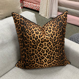 Leopard print pillow